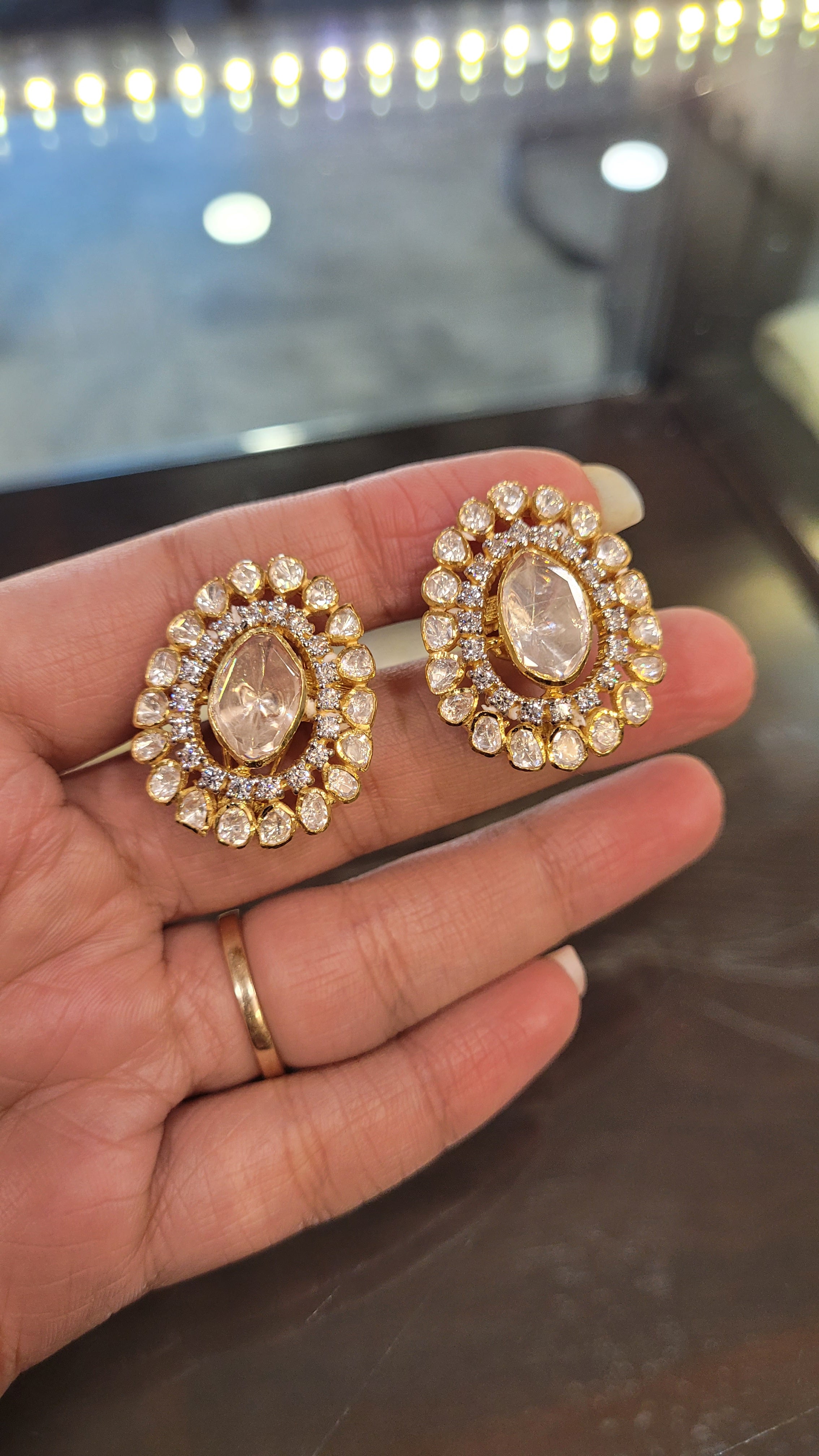 Jhumkas,Jhumki,Latest Indian Jewelry,South Indian Jewelry,Pure silver big  Indian Studs, Earrings, Tanzanite … | Tanzanite studs, Indian jewelry,  Indian jewelry sets